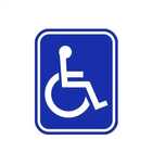 Sticker Persoane cu handicap / dizabilitati / Autocolant / Semn