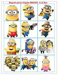 Magneti pentru frigider Colectia Minions 3 LEI