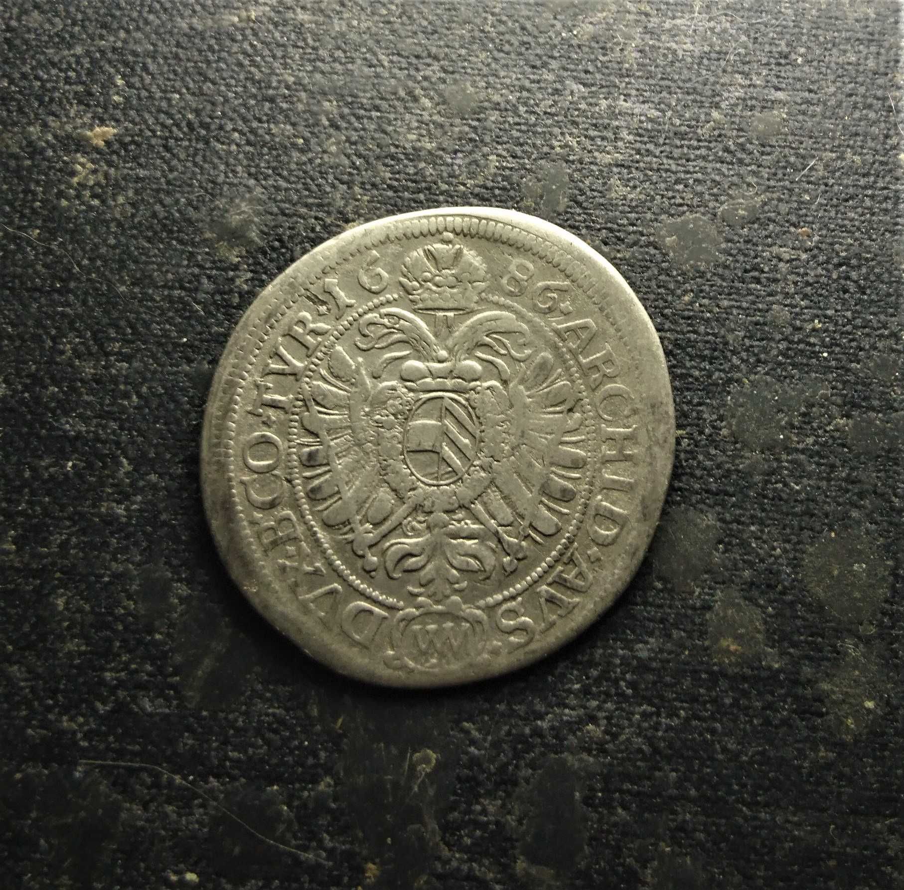 Moneda argint 6 Kreuzer - Leopold I Vienna 1686