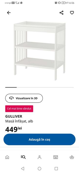 Masa infasat și comoda ikea cu ridicare. Nu se asigură transport.