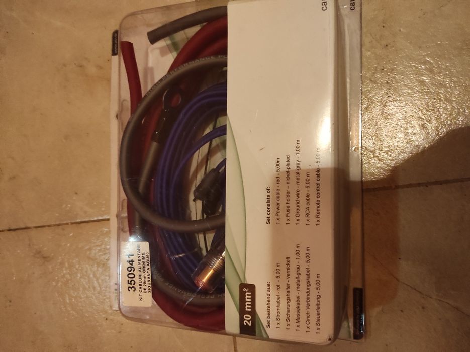 Set cabluri amplificator auto nou sigilat