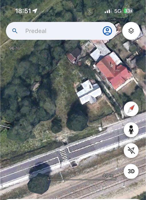 Vand teren Predeal cu deschidere catre DN