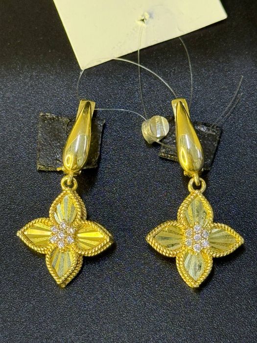 Золото 585  Серьги