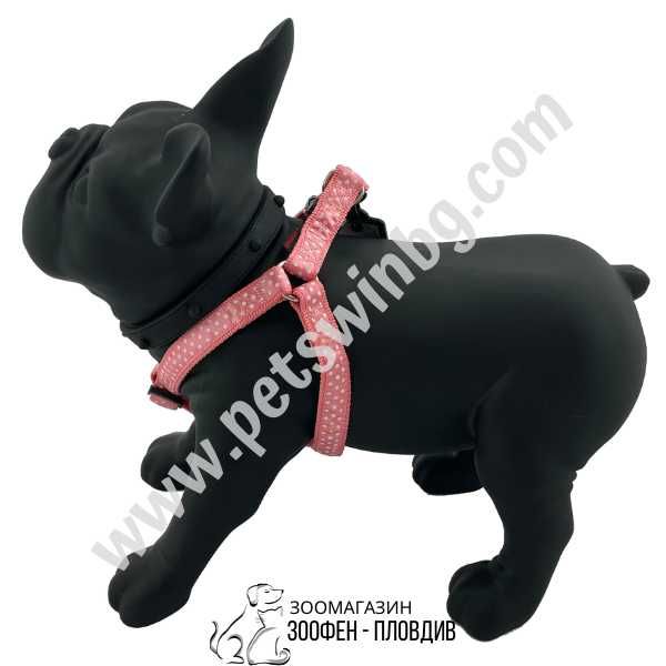 PetInterest Dog Harness Dots Pink - Нагръдник за Куче - S, M, L размер