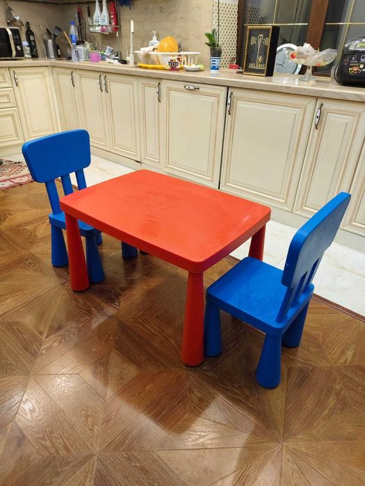 Детский стол со стульями, ИКЕА