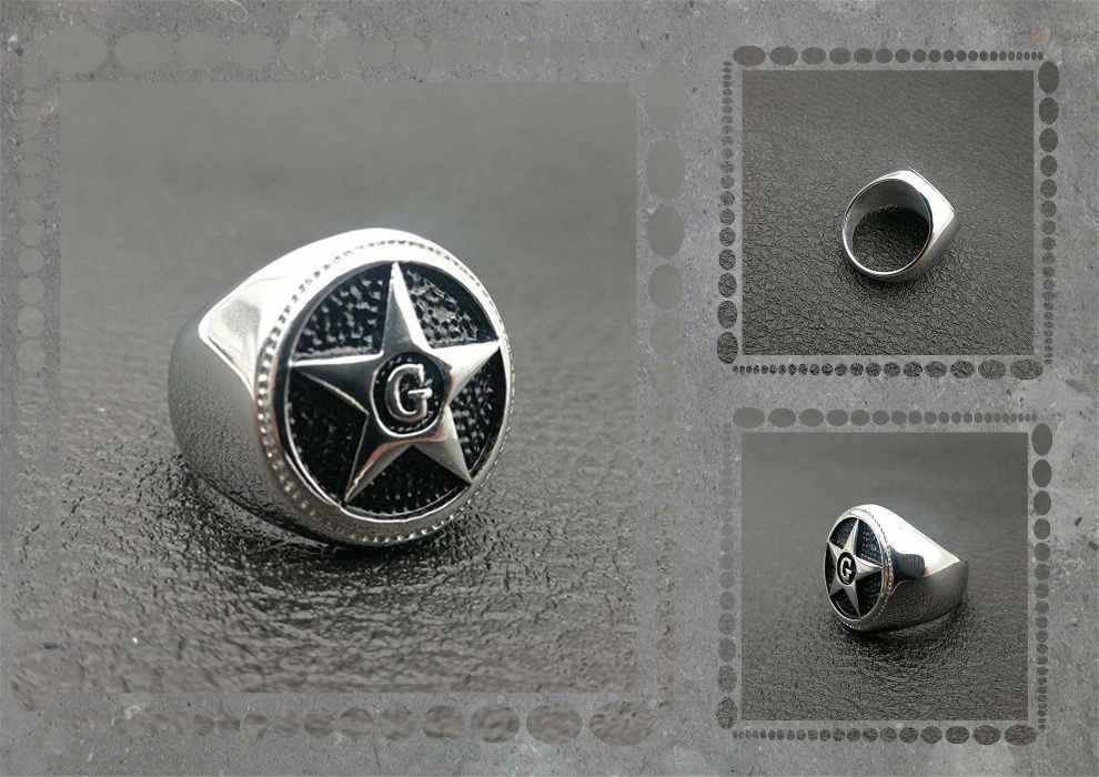 Намален G Star Мъжки стоманен пръстен Stainless Steel 316L