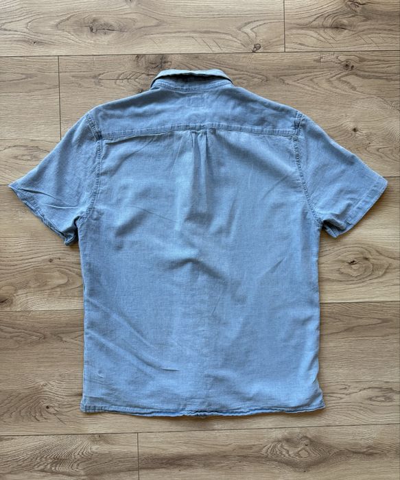 Camasa WRANGLER Stil Denim Aspect Sifonat Albastru Barbati | Marime M