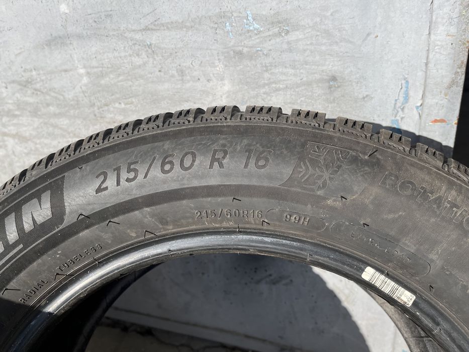 4 бр. зимни гуми 215/60/16 Michelin A6 5,5-6,5 mm DOT 1218