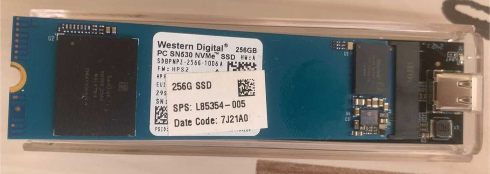 SSD NVMe M2 256gb от WD