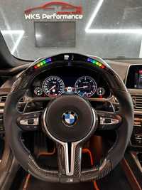 Volan BMW M CARBON / LED / Vibratii / Incalzire / DISTRONIC! SERIA F/E