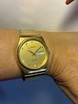 Ceas de mana Tissot, auriu, curea metal aurie, automatic