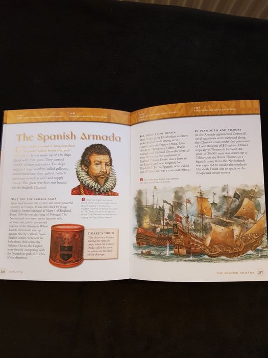 Enciclopedie/ carte în limba engleză, ,,British History", 512 pagini