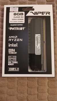 Оперативная память DDR-4 8 GB 3200 MHz Patriot Viper Blackout Edition