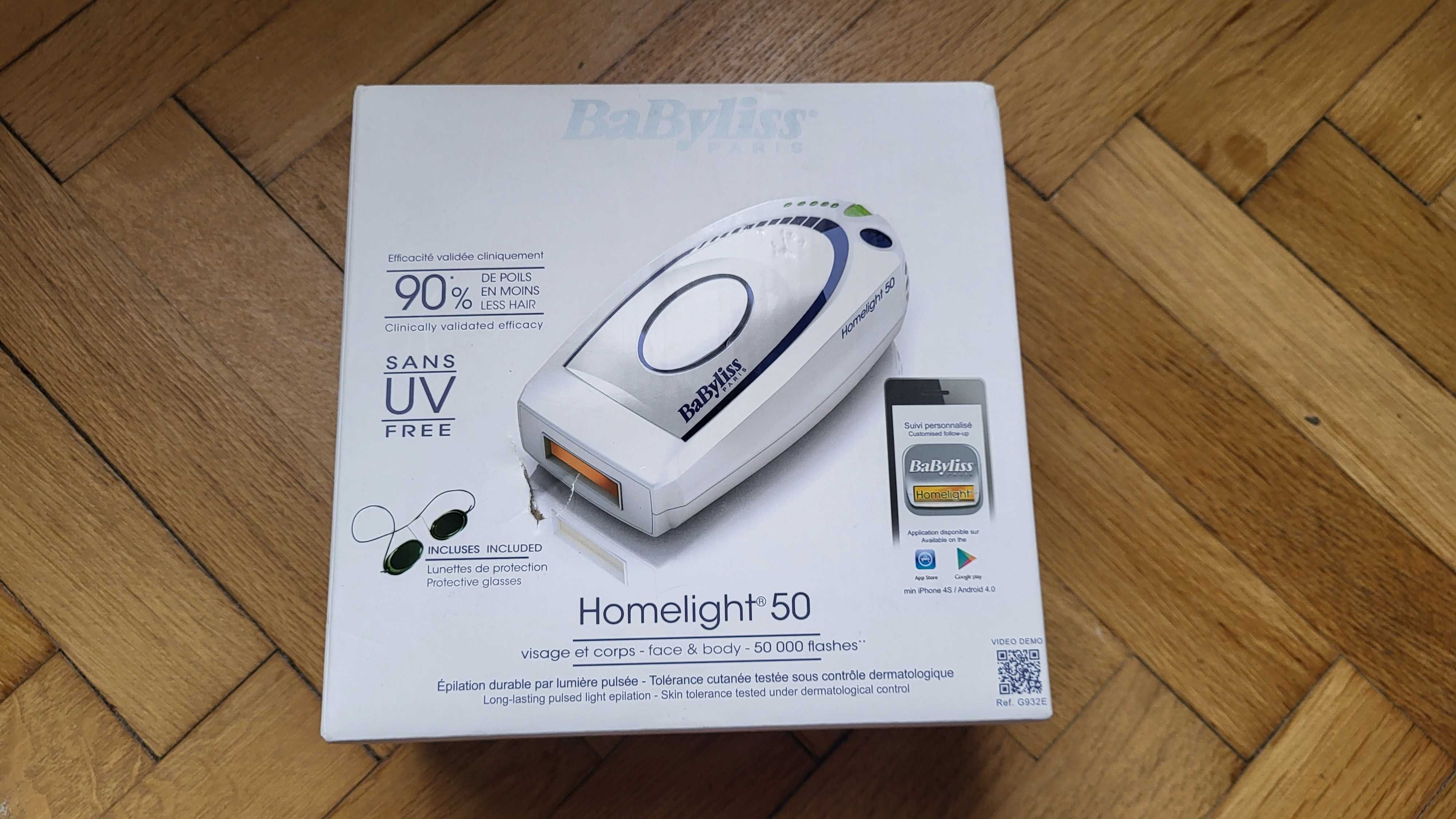 Epilator cu laser IPL Babyliss Homelight 50 (sigilat)