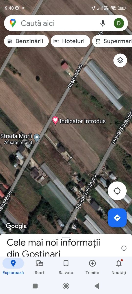 Teren intravilan de vânzare Gostinari -Giurgiu