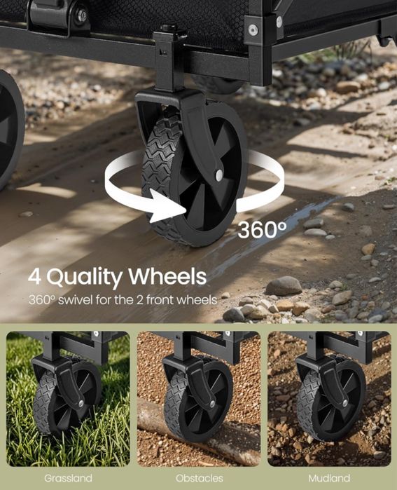 Фестивална количка на колела SONGMICS