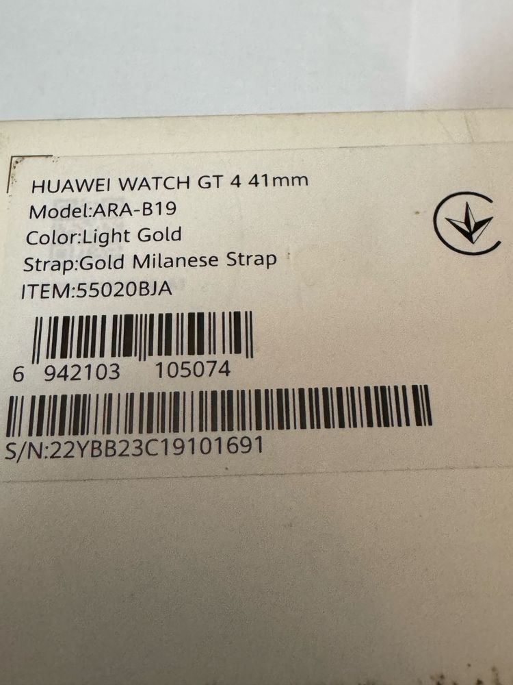 smart часовник huawei watch GT 4  41mm gold