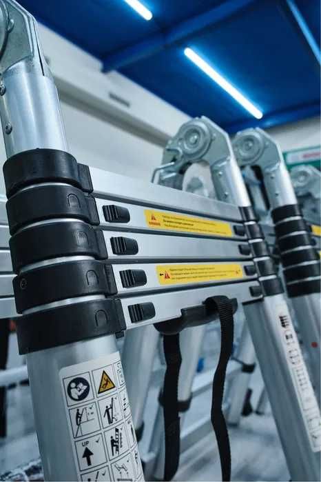 Лестница компактная телескопическая новая 5м