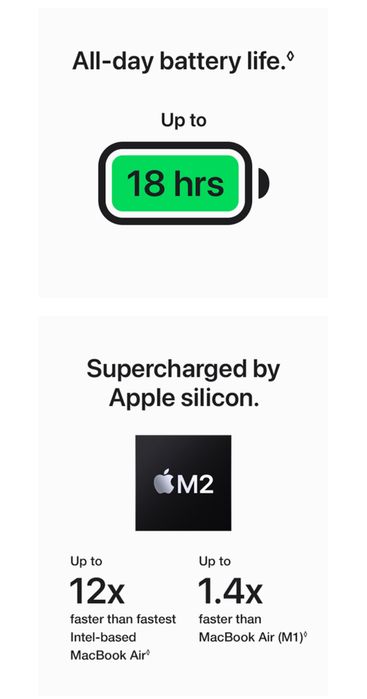 MacBook Air M2, 13.6’ , NEW