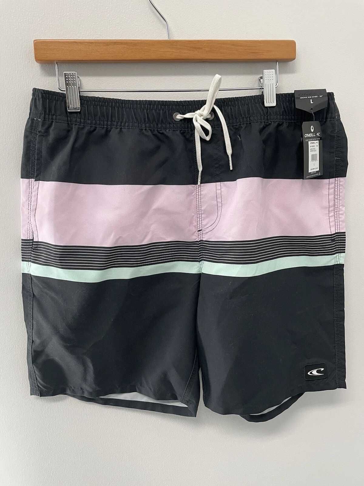 Шорты для плавания O'Neill Santa Cruz Stripe Volley Swim Board Shorts!