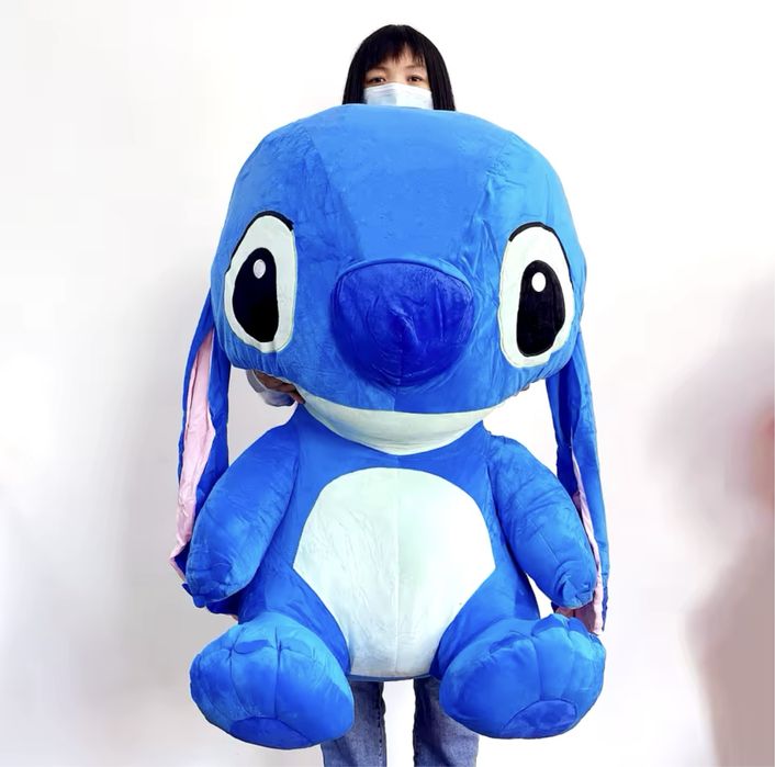 Jucarie de plus Stitch gigant, 120 cm, albastru, NOU