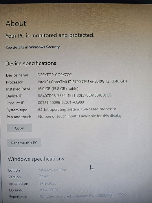 Calculator Desktop Hp Z240 I7