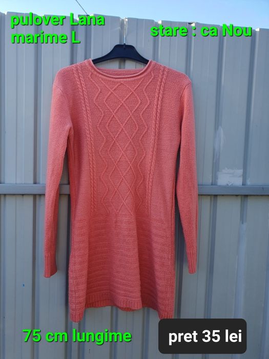 Pulover lana lung dama / L