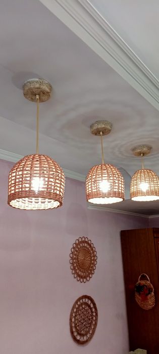 Абажуры из лозы бумажной