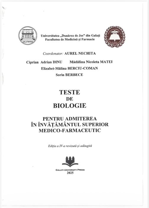 Vand grile pentru admiterea la Facultatea de Medicina din Galati