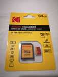 Kodak Micro SDXC UHS-I U3 A1 V30 Card 64 Class 10 (+ адаптер)