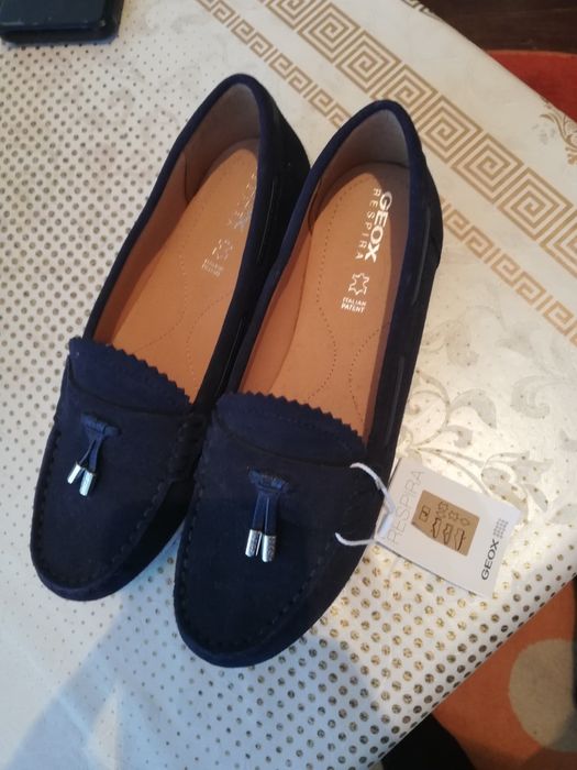Geox mocasini   de damă din piele