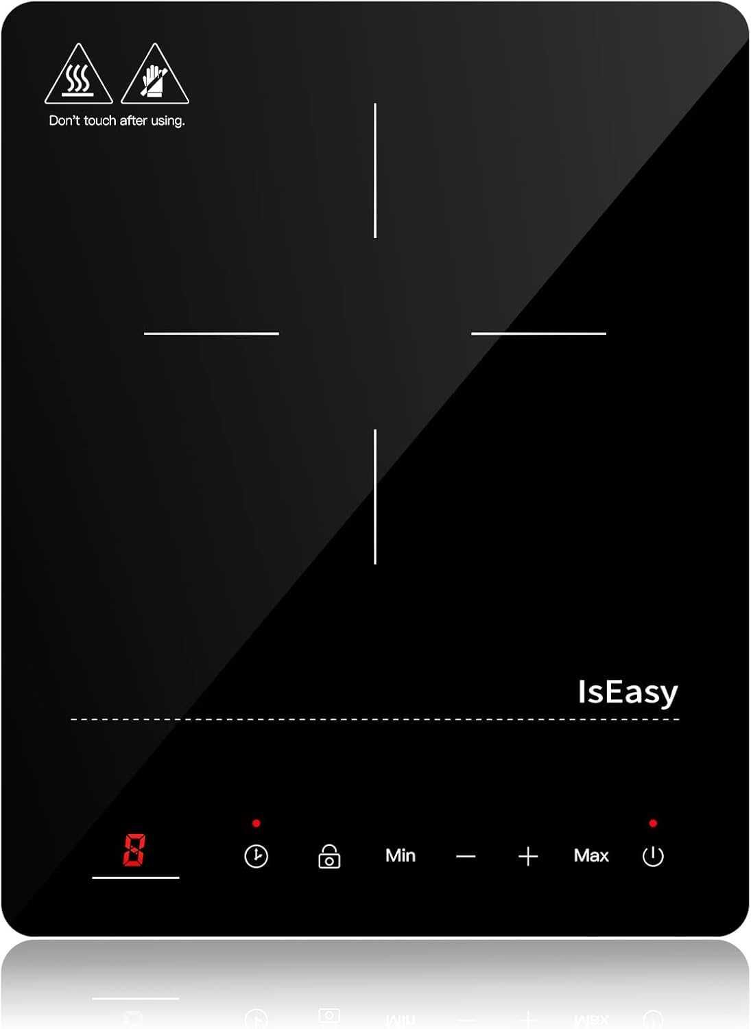 Преносим индукционен котлон IsEasy 2100W, 28 см плот