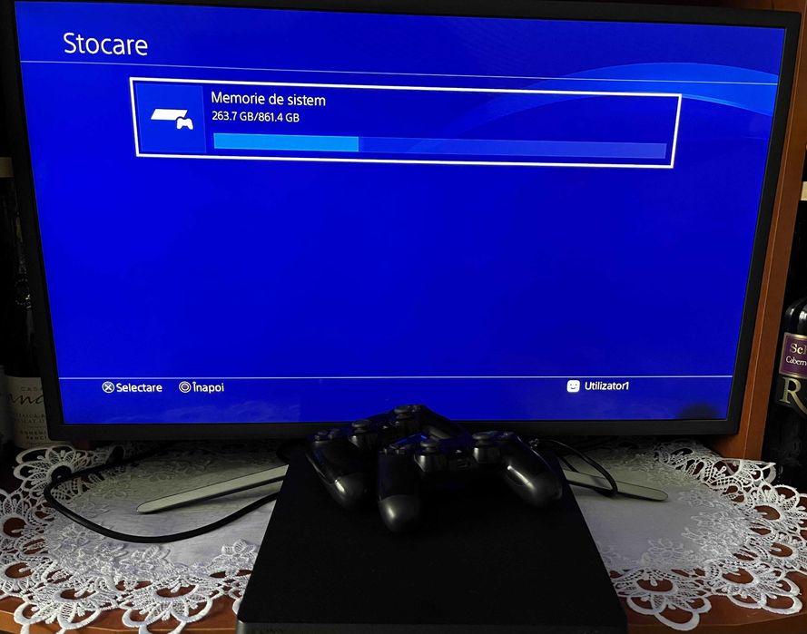 Playstation 4 Slim 1TB impecabil+FIFA 20, 21, 22, 23 si The last of us