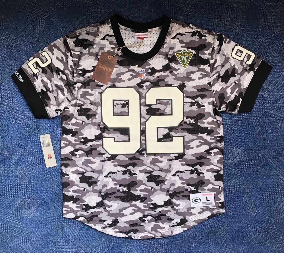 Mitchell & Ness NFL Green Bay Packers #92 Reggie White Camo Jersey - L