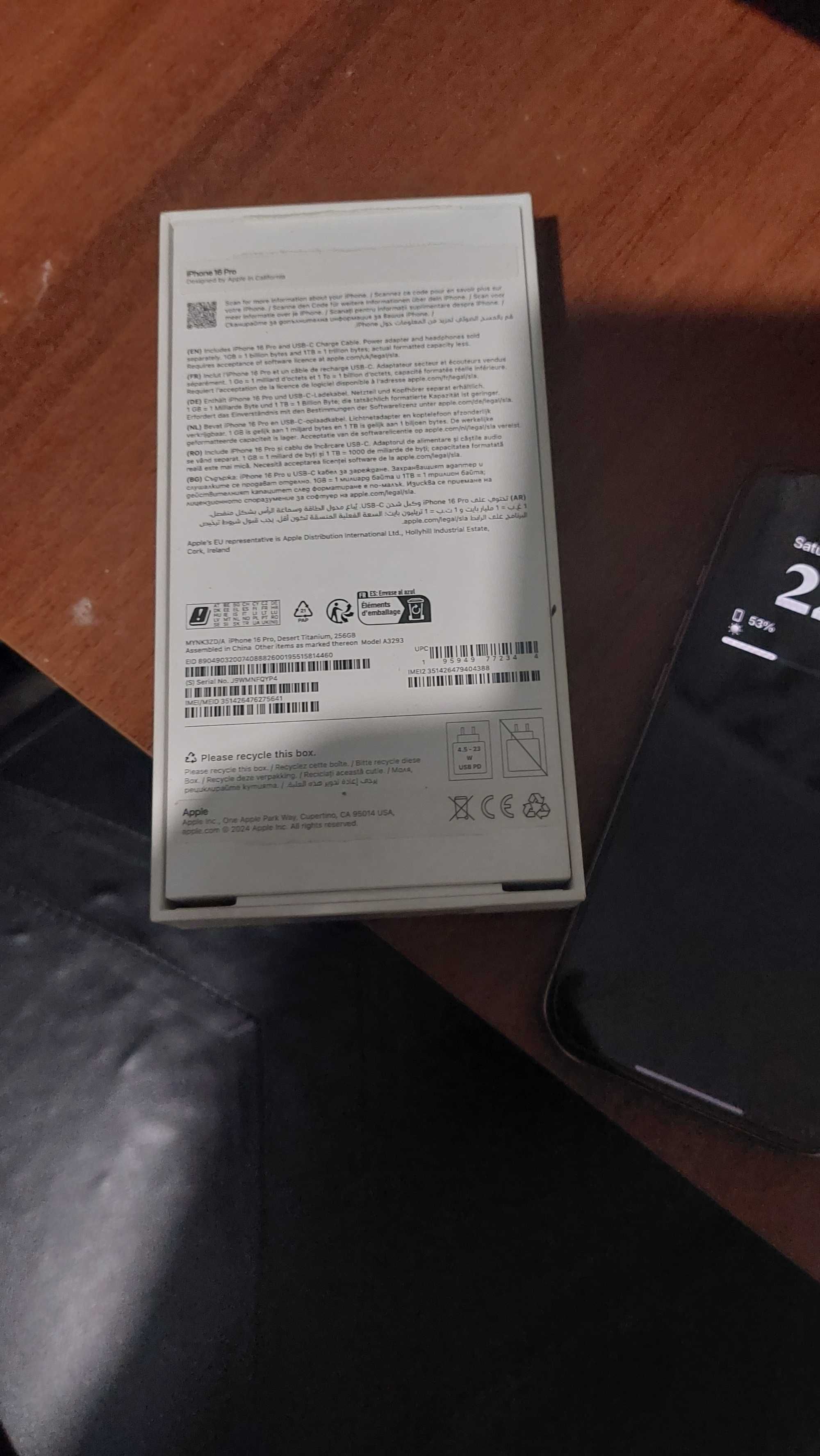 Iphone 16 pro 256gb