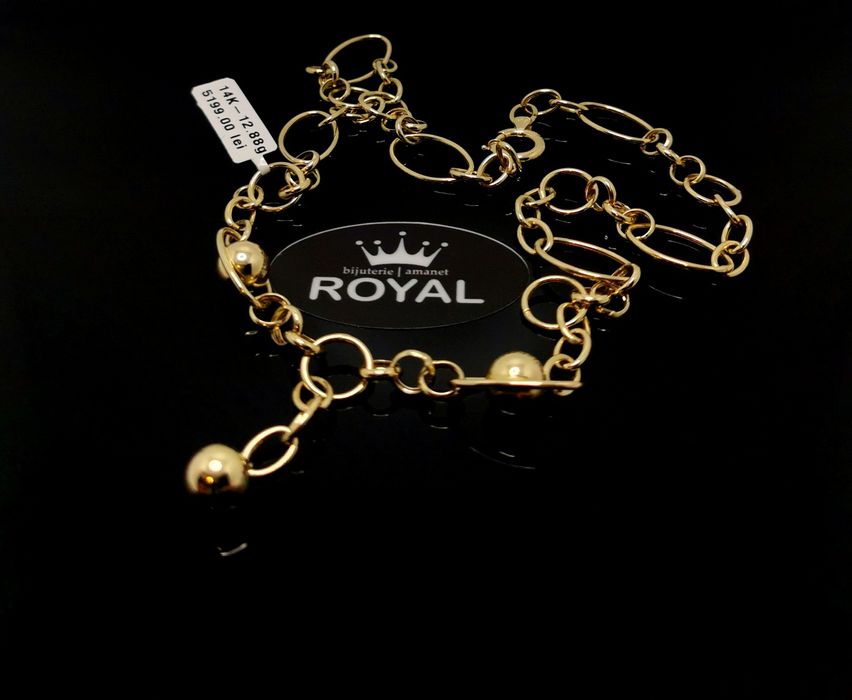 Bijuteria Royal lant din aur 14k 12.88 gr