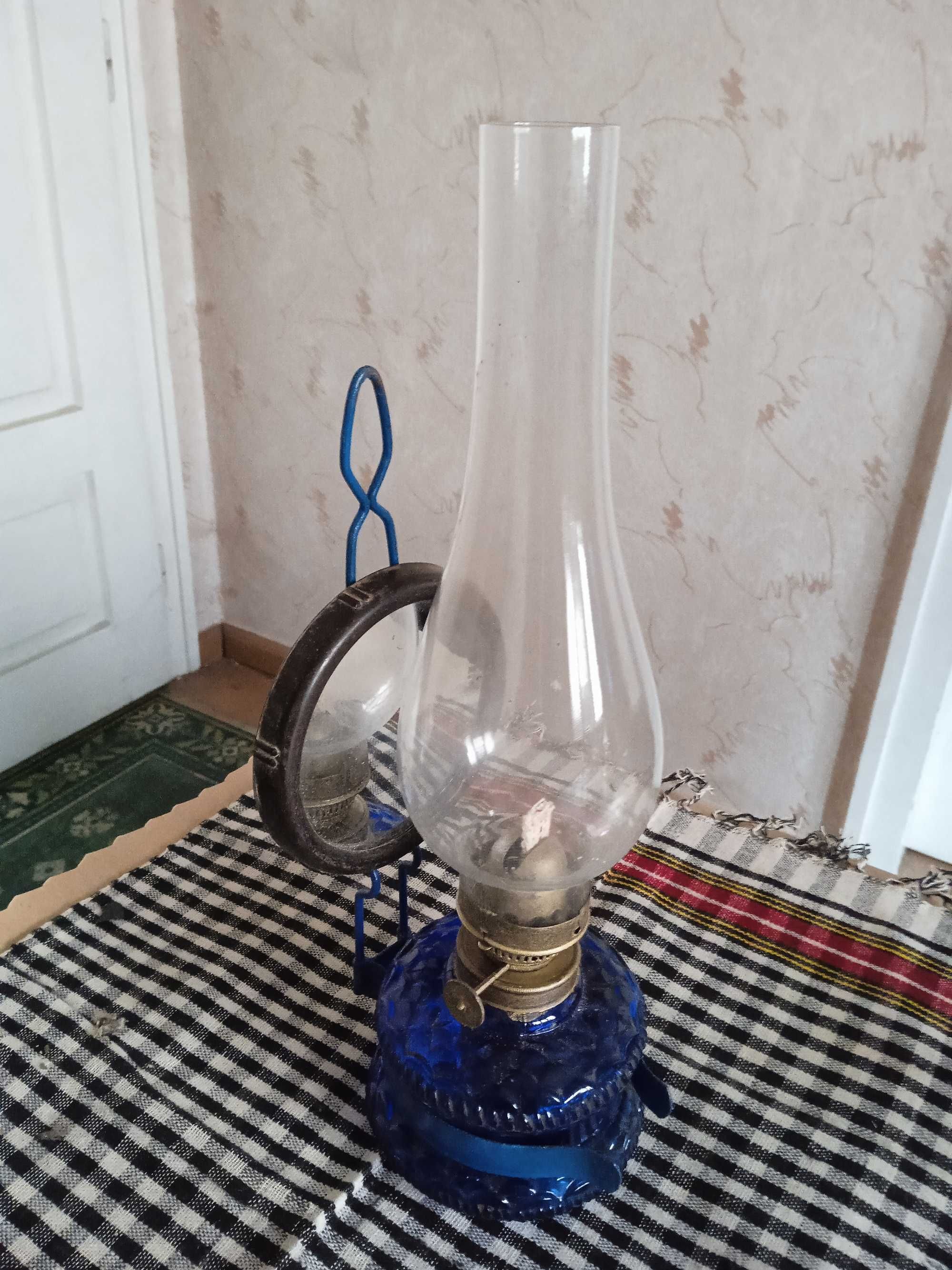 Стари български газениа лампи - 2 броя