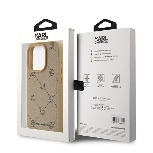 Husa Karl Lagerfeld pentru iPhone 15 Pro Max - Beige