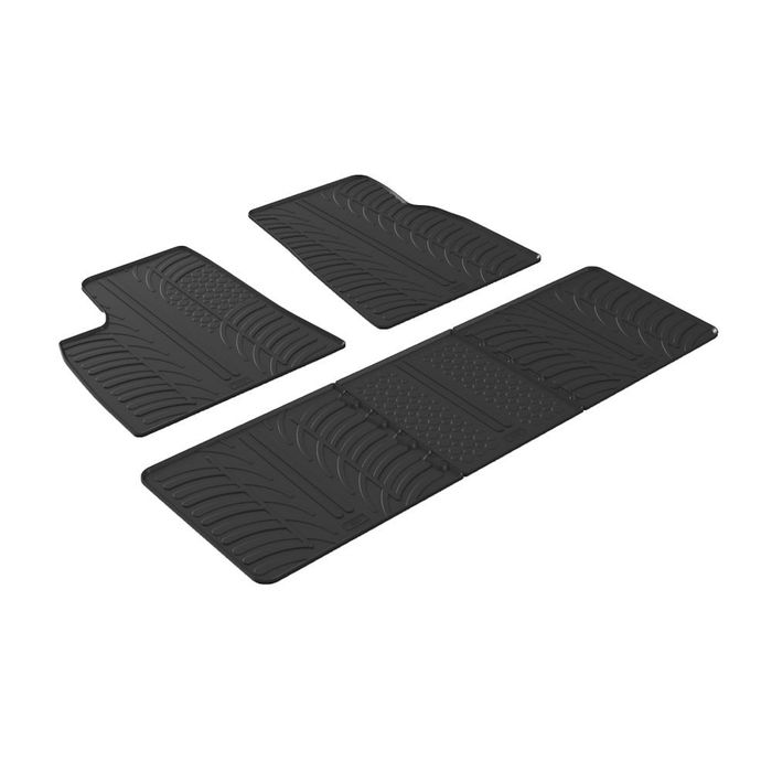 Set covorase auto din cauciuc Tesla Model S 2014-2016 culoare Negru, presuri Gledring, 4 buc.