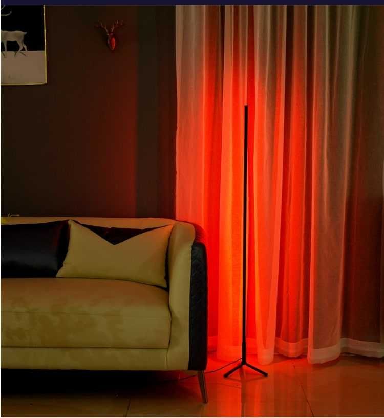 RGB светодиодная лампа (торшер, светильник, ночник) 120 см + Пульт