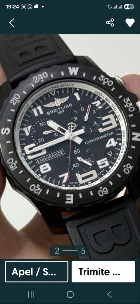 Ceas Breitling Endurance Super Quartz, ca nou, stare exceptionala