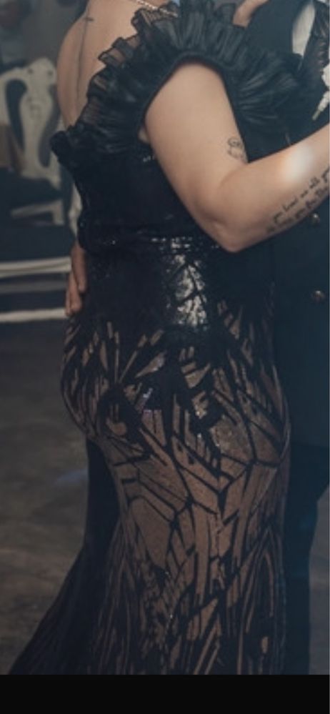Rochie nunta/ superba cu paiete