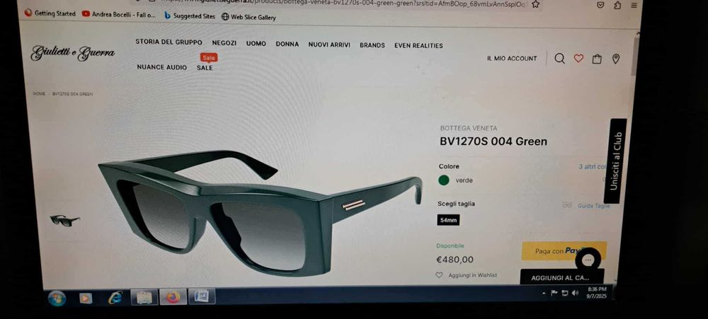 Ochelarii soare de lux Dama Bottega Veneta Italy Prod nou cu eticheta