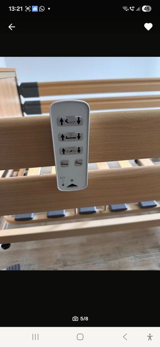 Pat îngrijire bolnavi electric cu telecomanda wireless, Burmeier