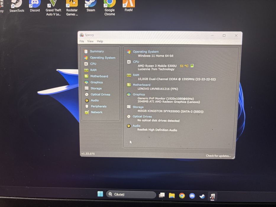 Vand Laptop Lenovo ideapad 3