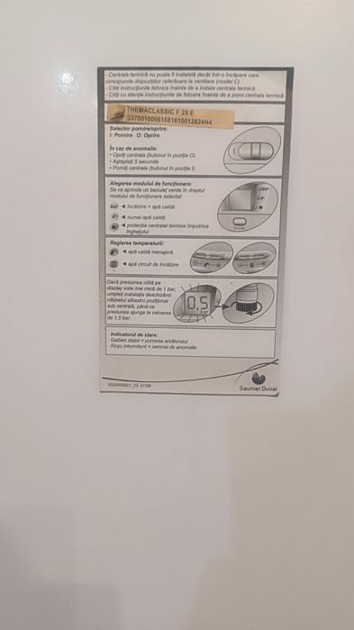 Centrala termica saunier duval