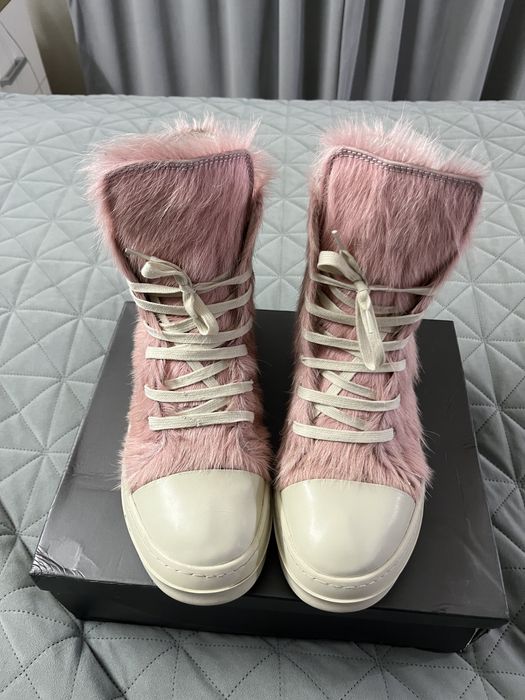 Rick Owens Ramones pink fur