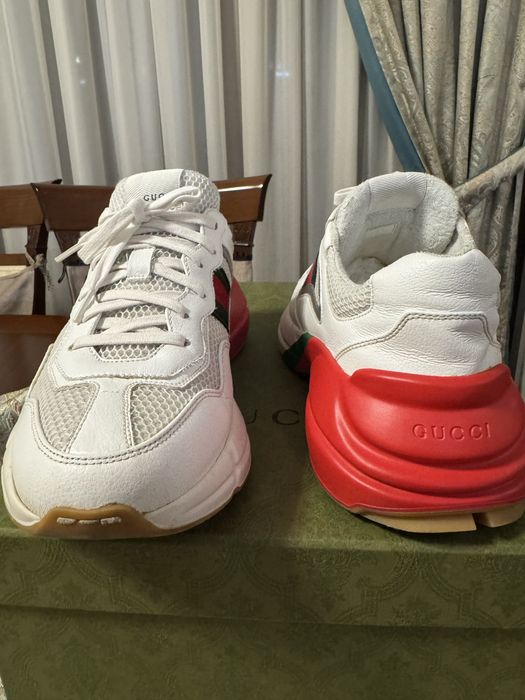 Gucci Rython "White Red Green Reflective"
