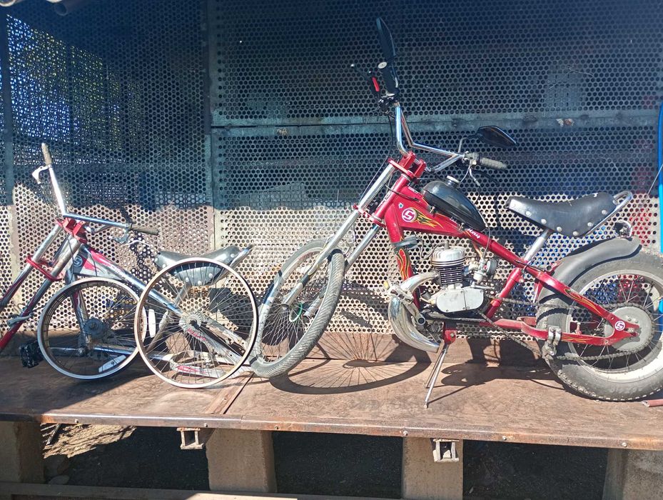Bicicleta chopper cu motor !!!