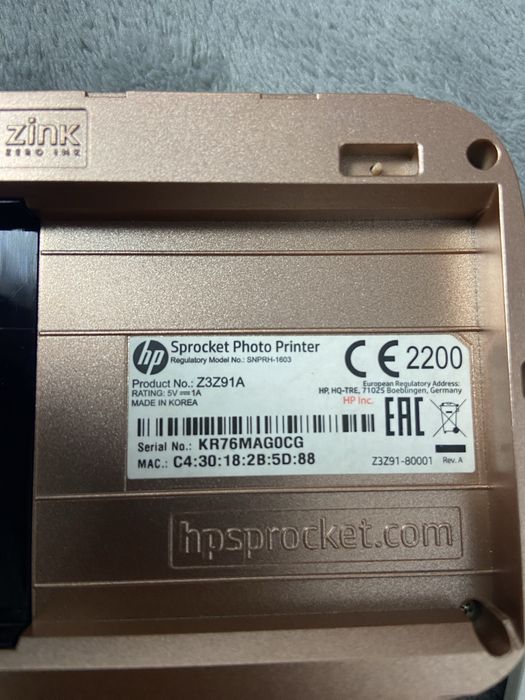 Imprimanta Hp Sprocket